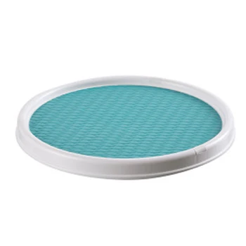

Non-Slip Cabinet Lazy Turntable Plastic Kitchen Condiment Single-Layer Rotating Storage Box