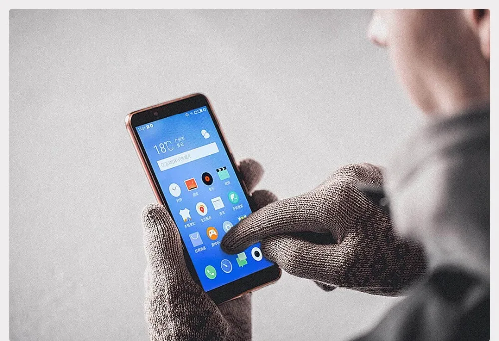 Xiaomi Mijia FO сенсорный экран плюс бархатные теплые перчатки палец сенсорный экран Простой и универсальный удобный ткачество Цветы Подарки