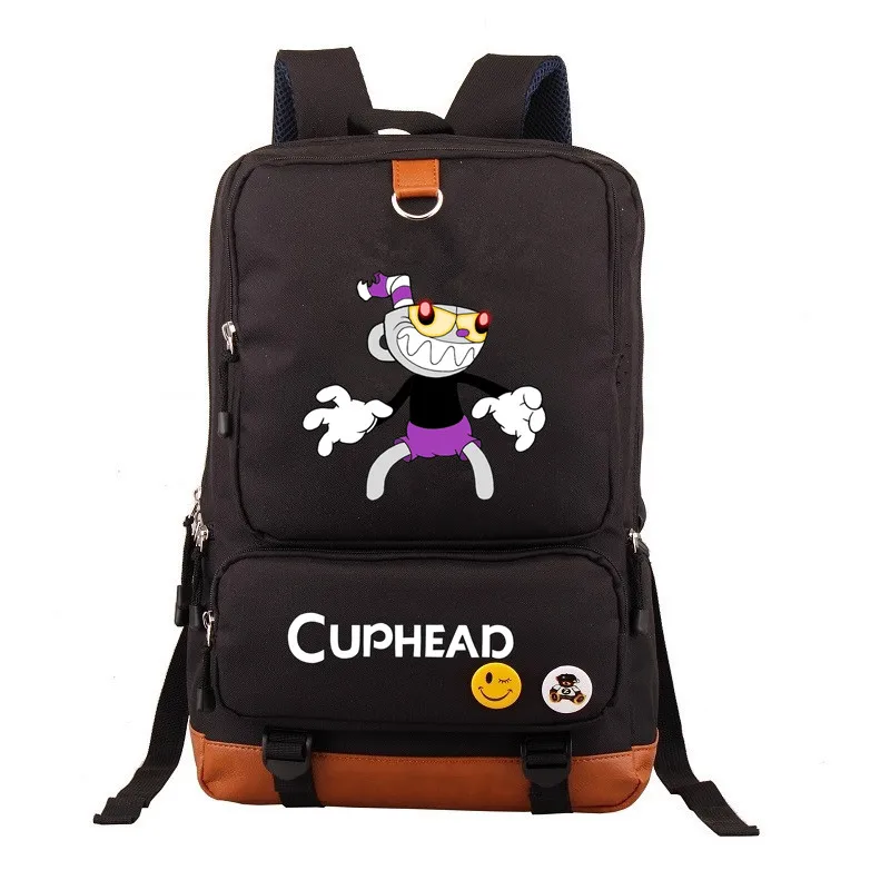 Зеленый Детский рюкзак Cuphead Mugman Mochila Студенческая сумка на плечо дорожная школьная сумка повседневная сумка для ноутбука для подростков - Цвет: Зеленый