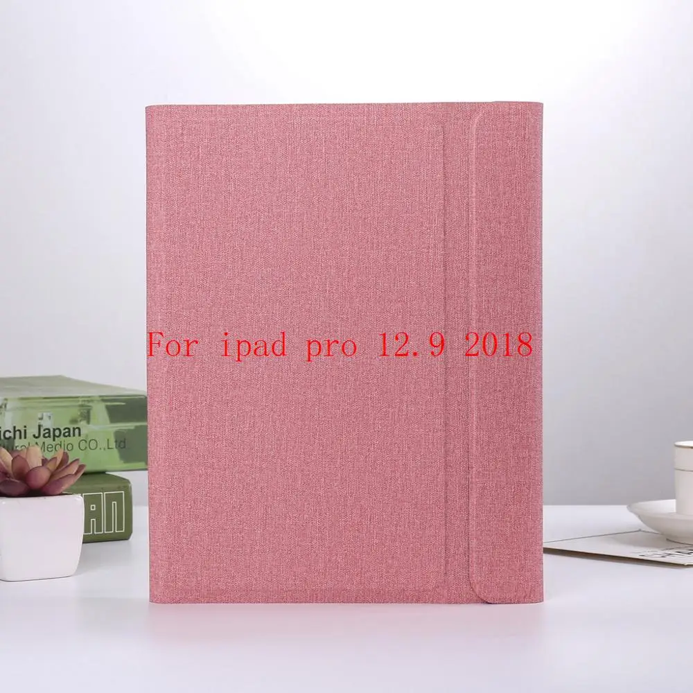 pink2018 С клавиатурой беспроводной Bluetooth смарт-чехол для Apple iPad Pro 12,9 A1584 A1652 Авто Режим сна/Пробуждение Стенд чехол+ стилус+ подарок - Цвет: pink2018
