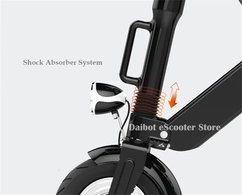 Daibot 3 Wheel Electric Scooter Mini Electric Bicycles 10 Inch 350W 36V Quick Foldable Portable Electric Bikes Adults Women (21)