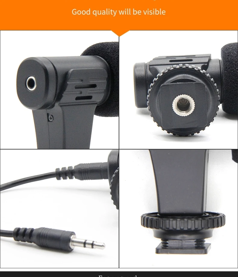 FELYBY MIC-06 Профессиональный DSLR конденсаторный интервью с микрофоном видео Запись микрофон записывающая видеокамера для производства фильмов микрофон