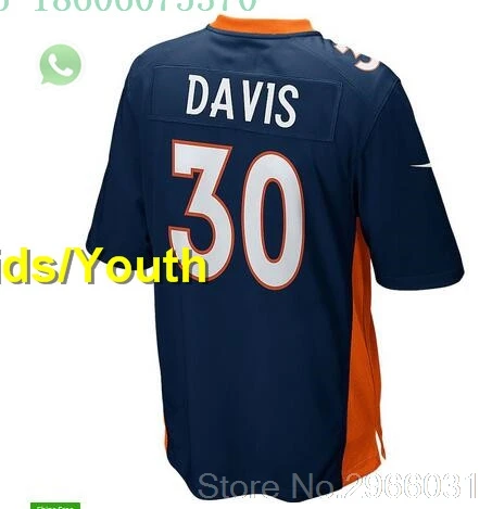 for kids youth А+++ качественный Детский Молодежный 58 фон Миллер чехол Keenum 4 Bradley Chubb 55 Terrell Davis 30 jersey Denver - Цвет: for kids youth