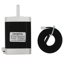 17 биполярный шаговый двигатель 0.8N.m 12V 4 провода для ЧПУ/принтер 17HS6001