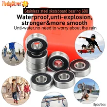 Кабельный тестер кабеля 8 шт. s608-2rs Нержавеющая сталь подшипник 608 для пальцевой Спиннер игрушка гироскоп роликовые коньки обувь single Rocker скейтборд подшипник коньки