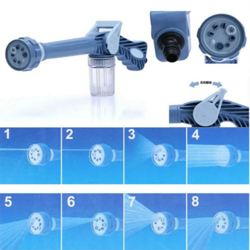 Car Eight-in-one multi-function high-pressure water gun wash car wash car water gun accessories