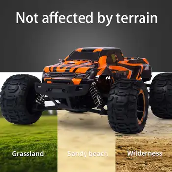 

SG1601 1/16 2.4G 30KM/HSpeed Brush RC Car Big Foot High Speed Vehicle Models With Head Light Outdoor Toys Models for Kids