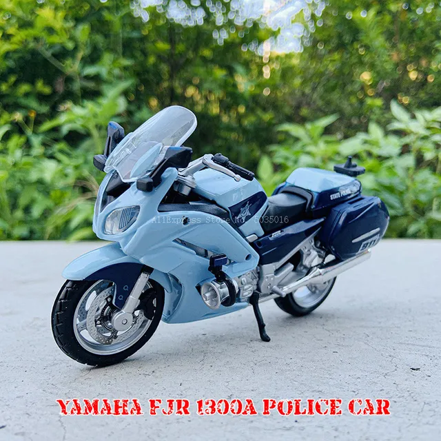 Maisto 1:18 BMW R1200 RT Portugal Police motorcycle series original authorized simulation alloy motorcycle model toy car YAMAHA FJR1300A