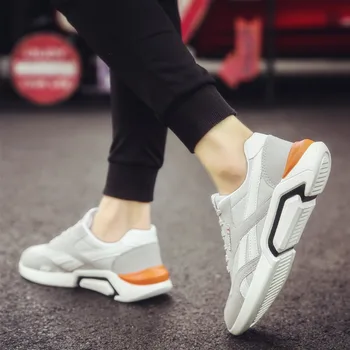 

2019 autumn new men's sports casual running tide shoes Korean trend board shoes wild net shoes winter men's shoes