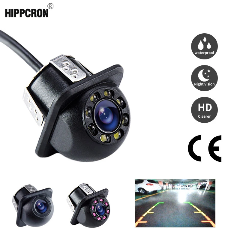 Vendedor Caliente Hippcron-cámara de visión trasera para coche, dispositivo de visión nocturna infrarroja con o sin LED, impermeable, HD, asistencia de estacionamiento para coche jaOJ7exV