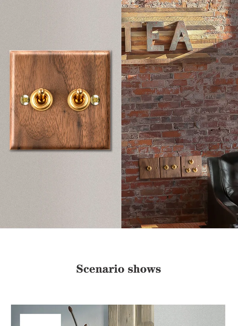 luz alternância painel retro nogueira preta madeira