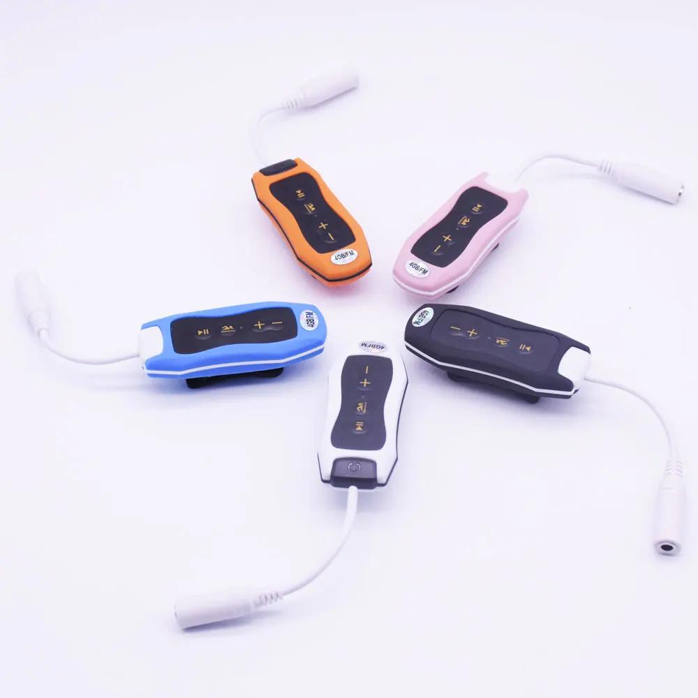 Newest FM Radio 4GB 8G IPX8 Waterproof MP3 Music Player Swimming Diving Earphone Headset Sport Ster