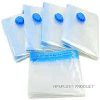 Vacuum Compression Bag For Cloth 40x60 60x80 PE PET Transparent Folding Wardrobe Under Bed Organizer Compressed Storage Bags 2