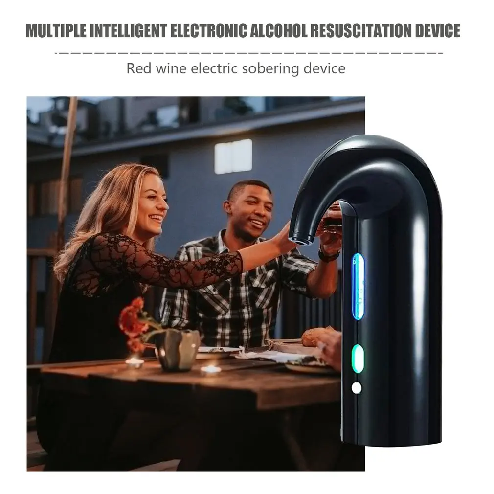 BianchiPatricia Electric Wine Pourer Aerator Dispenser Pump USB Rechargeable Cider Decanter 
