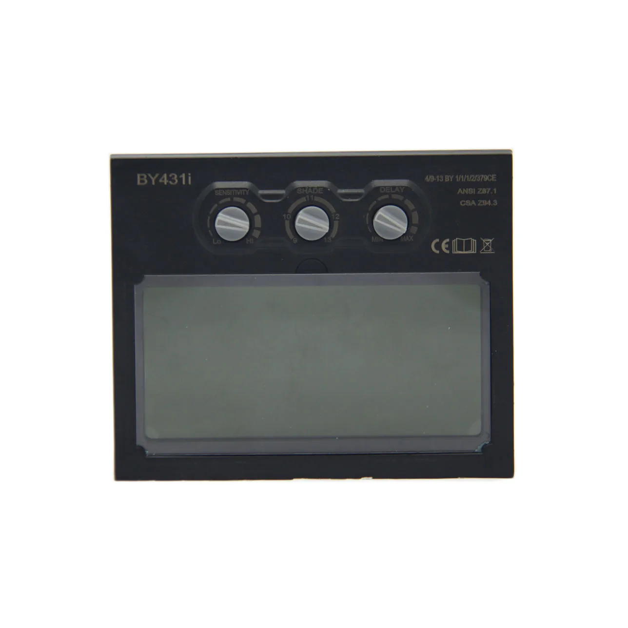 

Manufacturers Direct Selling Solar Automatic Variable Light Fixed Color Number DIN11 Bright State DIN3 Welding Filter BY 431i