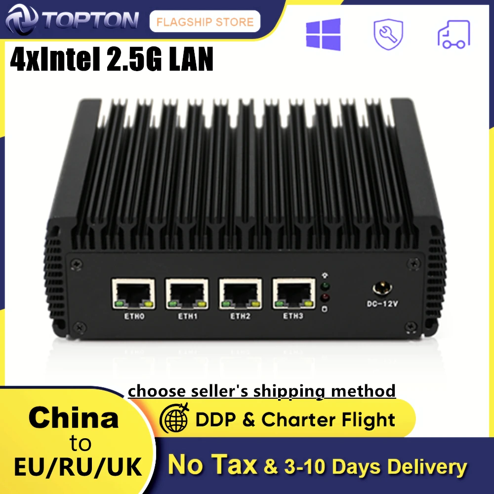 Мини-роутер без вентилятора Intel 2 5G Celeron J4125 4x2500 м | Компьютеры и офис