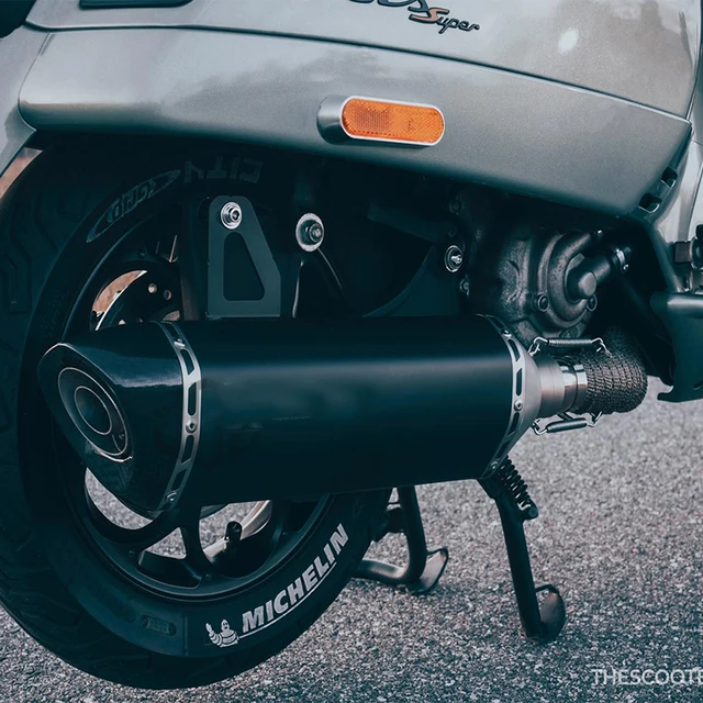 オートバイ用排気マフラー に適合する GTS 250 GTS300 2007-2020 用オートバイフルシステムエキゾーストマフラー 用 ベスパ  Gts 250 Gts 300 2007-2020 オートバイスリップオン排気マフラーミッドチューブオートバイの排気管 オートバイ用 スリップオン排気マフラー  ... オートバイの排気管 に適合する ベスパ GTS300 GTS 250 300 2007-2020オートバイ用スリップオンエキゾースト