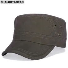 SHALUOTAOTAO качественные хлопковые военные шапки унисекс, регулируемый размер, винтажные плоские кепки для мужчин и женщин, элегантные Брендовые спортивные кепки Snapback s