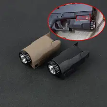 Apl compacto tático mini glock pistola arma de luz constante/momentânea/strobe lanterna led armas de luz branca para pictinny ferroviário