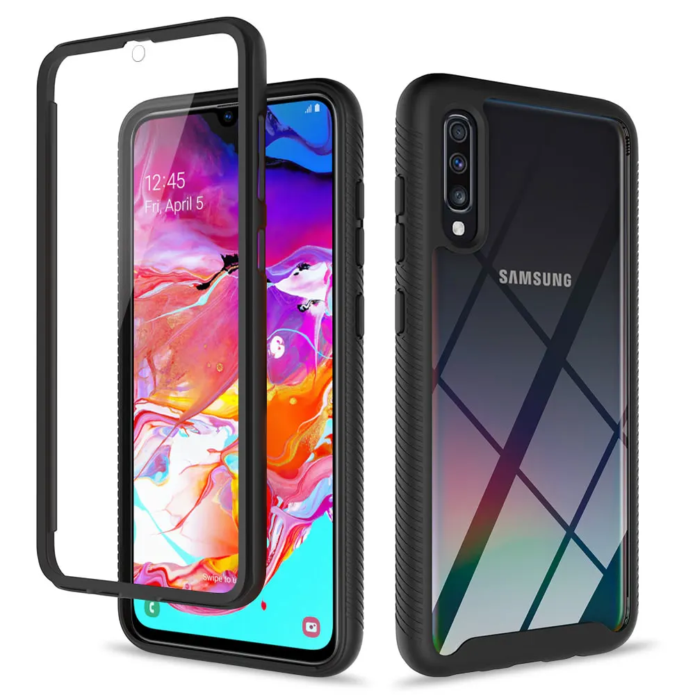 360 Full Body Screen Protector Transparent Case For Samsung Galaxy A50