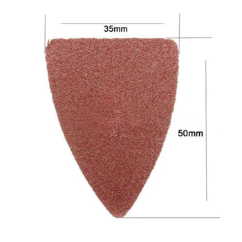 

51 X Triangle Sanding Disc Sheet Sand Paper Pad Kit For Fein Oscillating 35x50mm