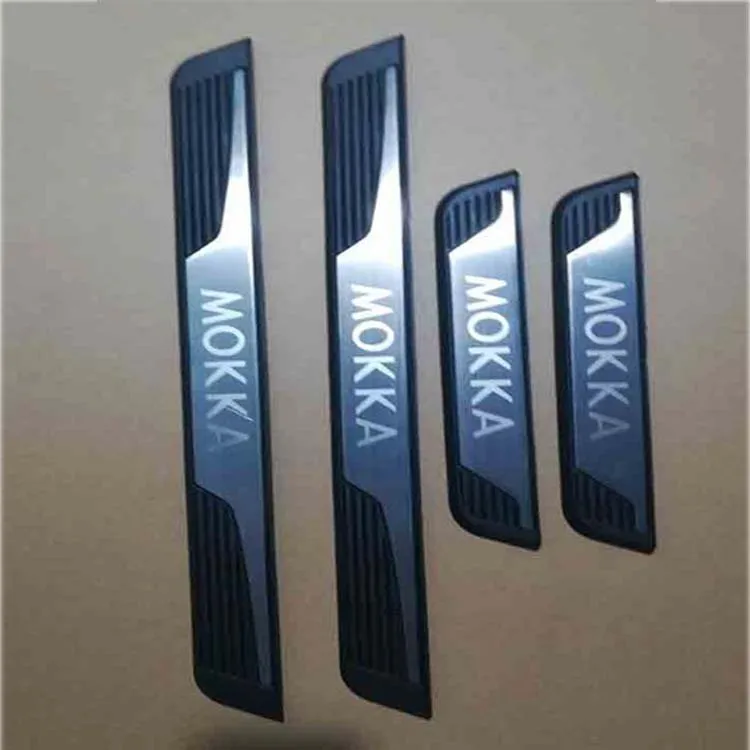 Автомобильные аксессуары наклейка для Opel Vauxhall Mokka авто наружная Накладка на порог, Накладка на порог, защита для автомобиля 2013