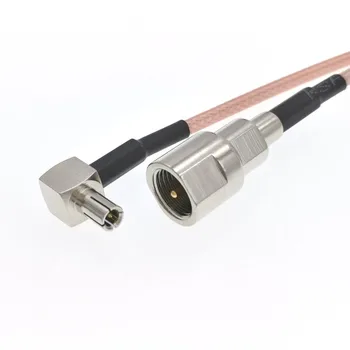 

10pcs FME Male Plug Switch To TS9 Right Angle Connector RG174&RG316 Cable Pigtail 20CM 8"