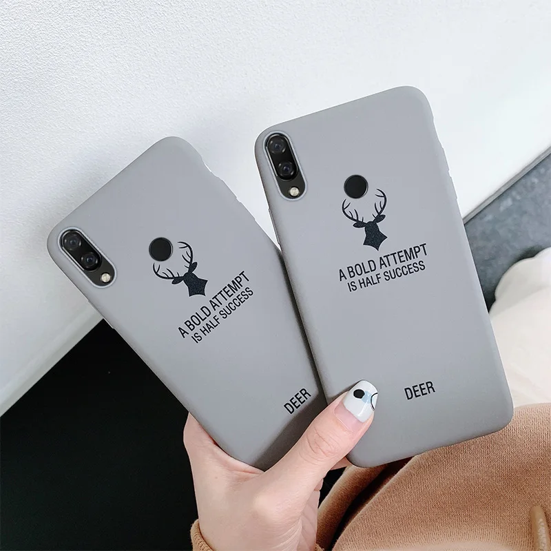Мягкий силиконовый чехол из ТПУ с рисунком оленя для huawei P20 P30 mate 10 20 Pro Nova 3i 4 Honor 8A 8X