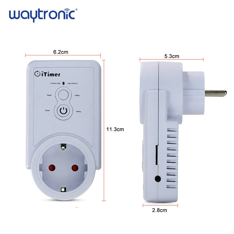 Top Waytronic Sms Control Smart Gsm Power Eu Plug Socket Outlet Switch With Temperature Sensor Timing Control