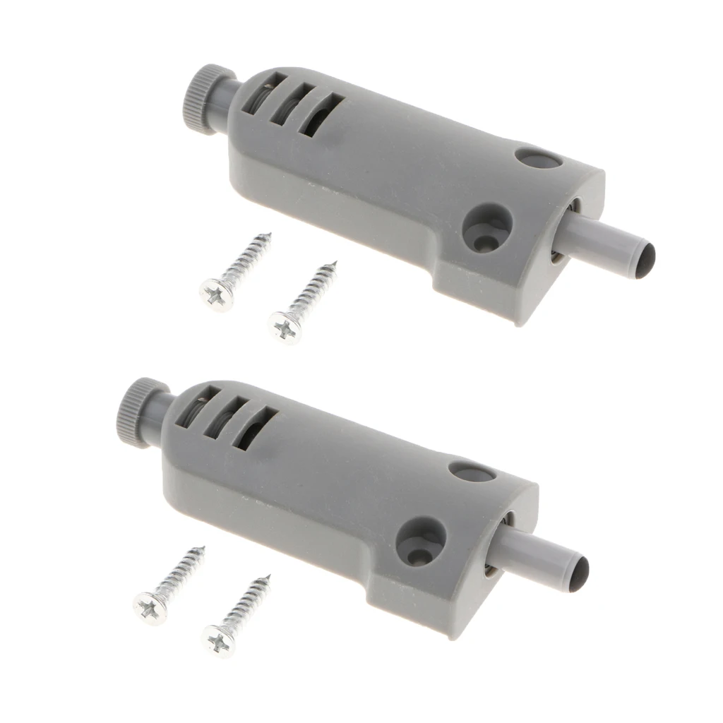 

2pcsÂ Wardrobe Cabinet Door Damper Noise-cancelling Soft Close Buffer Cushion for Heavy-duty Kitchen Doors- Gray