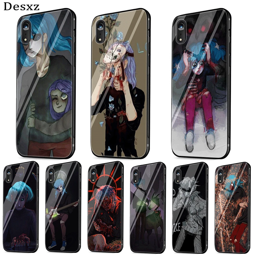 Mobile Phone Case Glass For iPhone 11 Pro Max Xr X Xs 7 8 6 6s Plus Cover Sally Face Game | Мобильные телефоны и