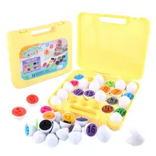 Jeu de Puzzle œufs pour bébé, jouets éducatifs Montessori, avec nombres, écrous, boulons, entraînement à la vis, idée cadeau pour tout petit