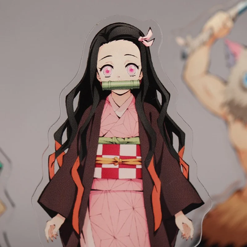 Demon Slayer реквизит для косплея ПВХ Фигурки Модель Tanjirou Nezuko аниме Kimetsu No Yaiba фигурка игрушки куклы подарок