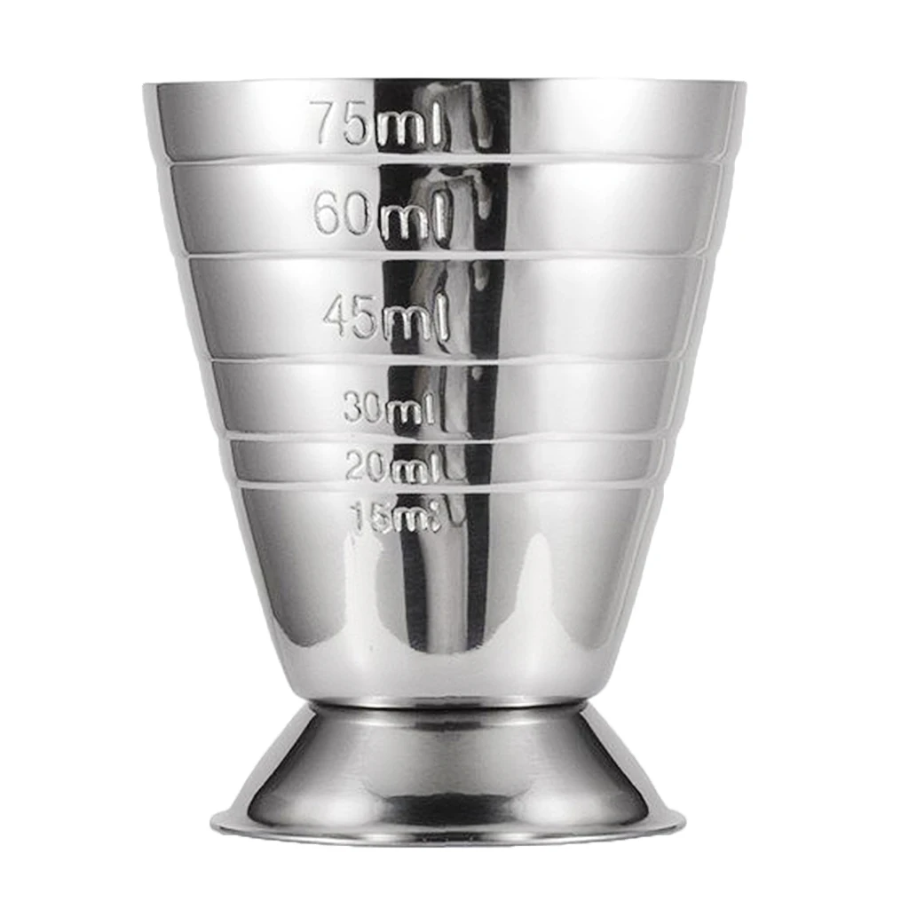 Stainless Steel Measuring Cup Liquid Mini Espresso Shot Glass Multi-Purpose Measuring Spoon 15ml-75mm