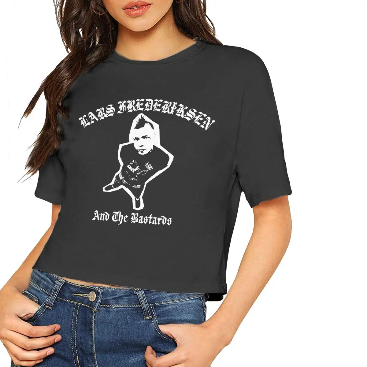 GMSQJFGHFG Top Lars Frederiksen Womens Sexy Nice Bare Midriff Crop Shirts Unisex men women t shirt |