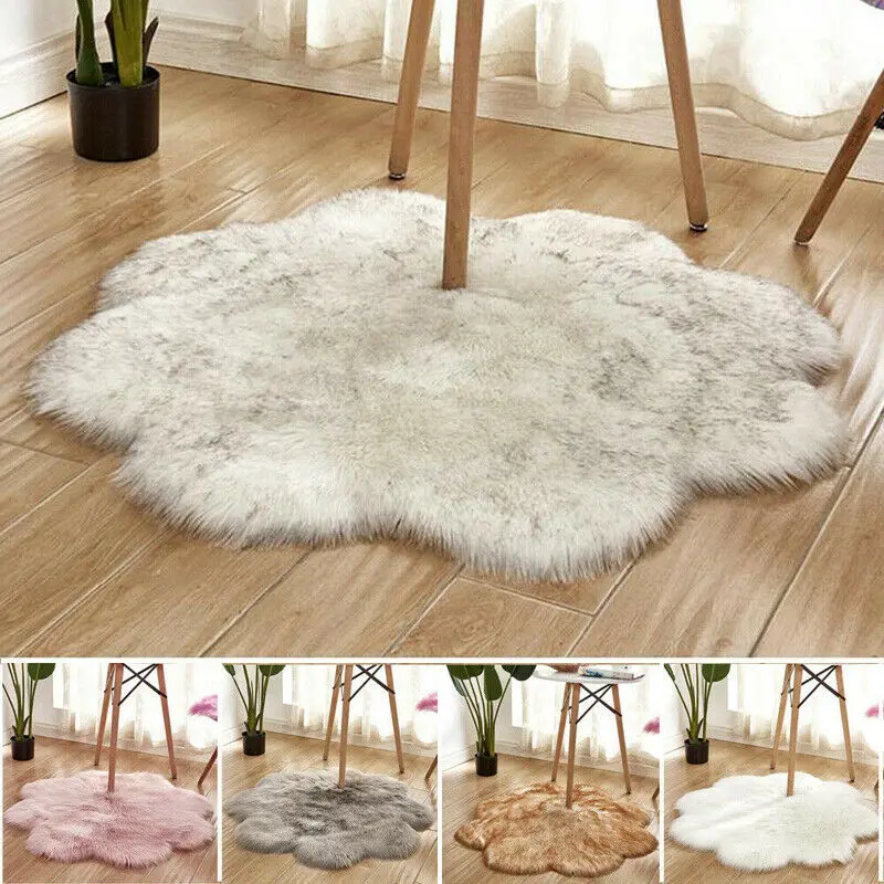 Сливовый ковер пушистый мягкий коврик из искусственного меха для спальни