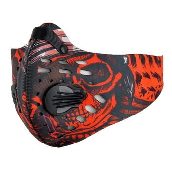 Maschera da ciclismo uomo donna sport all'aria aperta correre maschere da allenamento scudo antipolvere carbone attivo Anti Smog inquinamento