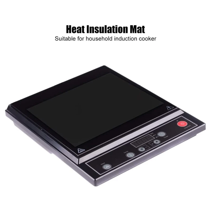 4 Pieces Induction Cooker Protector Mat Stovetop Burners Covers Silicone Mat Pad Non-Slip Protective Mat for Kitchen