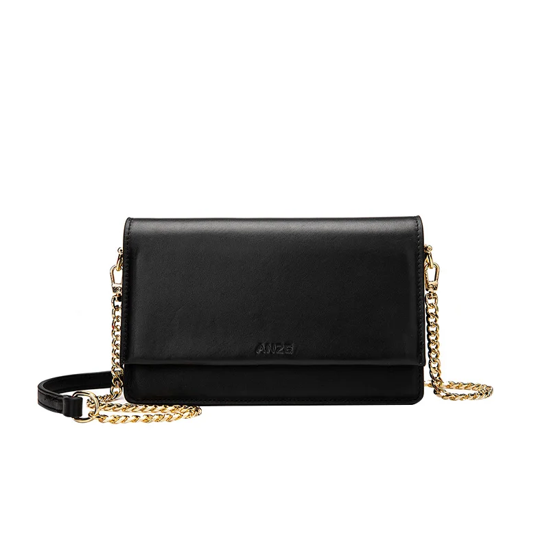 

Niche high quality luxury leather chain small square bag trend Korean version of the broadband shoulder bag casual Messenger bag
