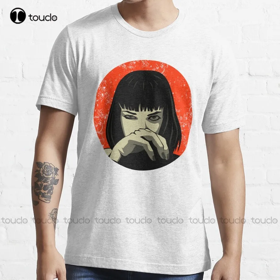 Футболка Mia Wallace Uma turman футболки для женщин индивидуальная футболка подростков