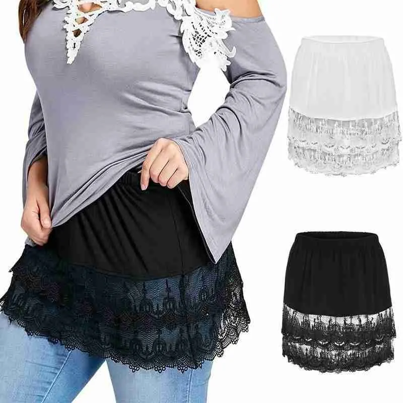 Adjustable Layering Fake Top Mini Skirt 