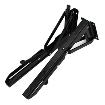 

2PCS heavy duty large metal decorative table adjustable angle folding shelf bracket, 400mm length x 150mm width x 44mm thickness