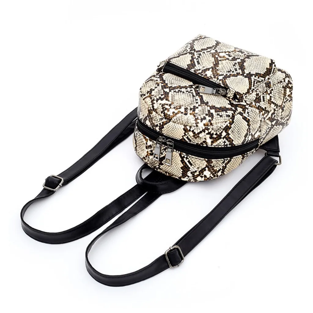 Aelicy Женская и Девичья модная леопардовая Студенческая сумка на плечо модная леопардовая сумка на плечо с принтом змеиной кожи рюкзаки