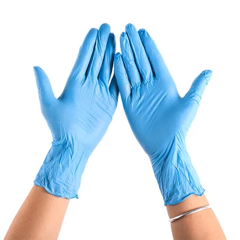 

100 PCS Nitrile Disposable Gloves Latex Dishwashing/Kitchen/Medical Work/Rubber/Garden Gloves Universal for Left and Right Hand