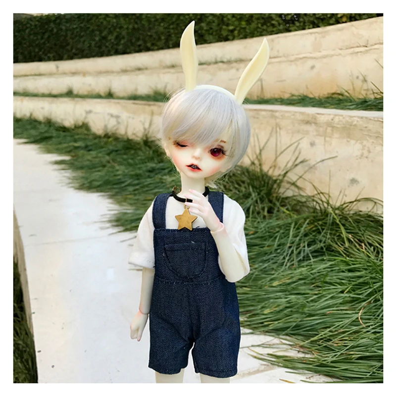 Одежда для кукол 1/6 BJD одежда костюмы рубашка + комбинезон ожерелье 1-6 Размер