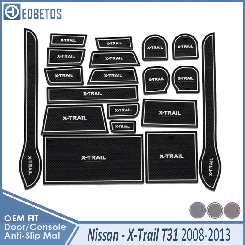 Автомобильный Гаджет коврик для Nissan X-Trail T31 2008-2013 X Trail XTrail аксессуары гелевый коврик резиновый слот для ворот коврик для чашек Tapis Voiture