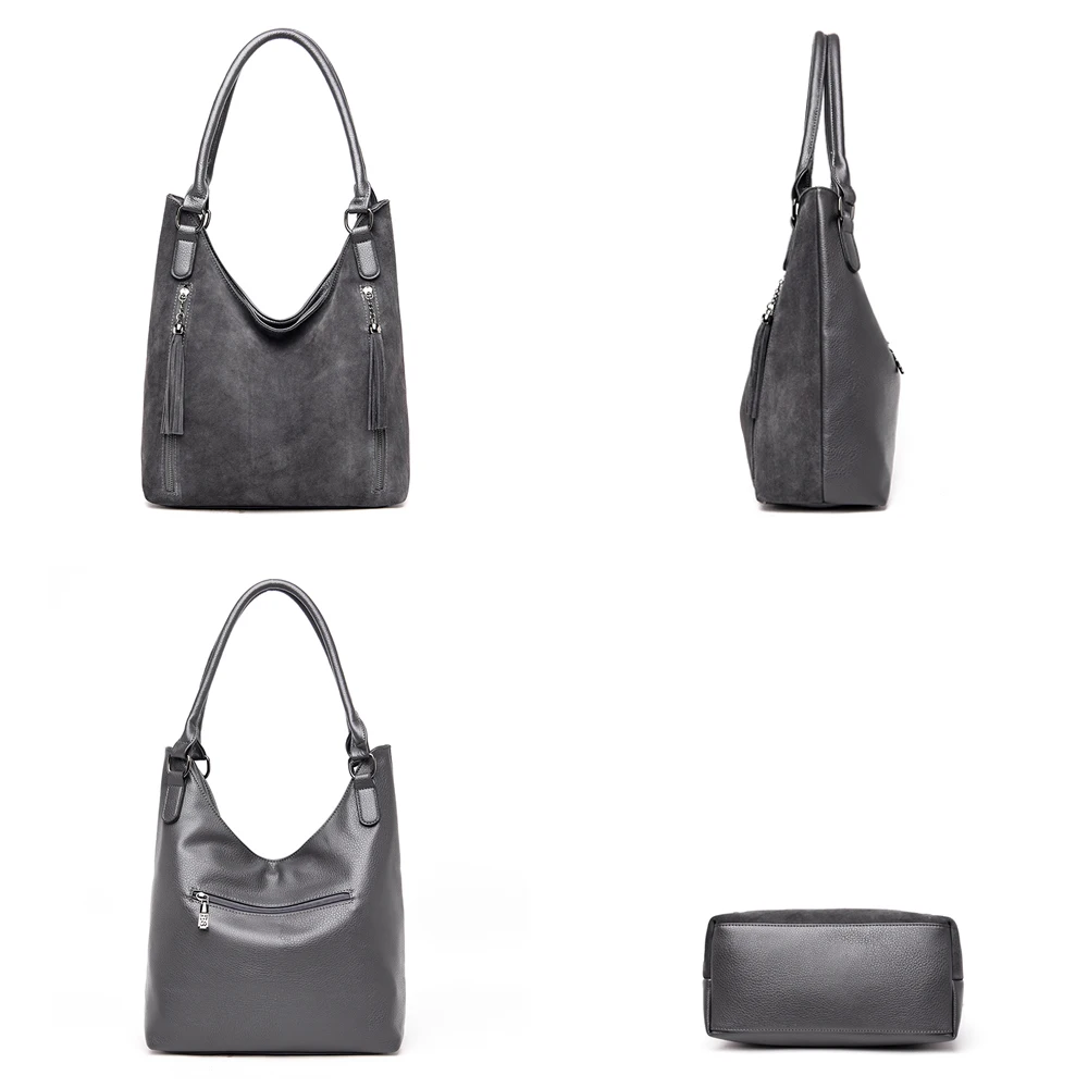 Новые женские замшевые кожаные ручные сумки элегантные роскошные дизайнерские