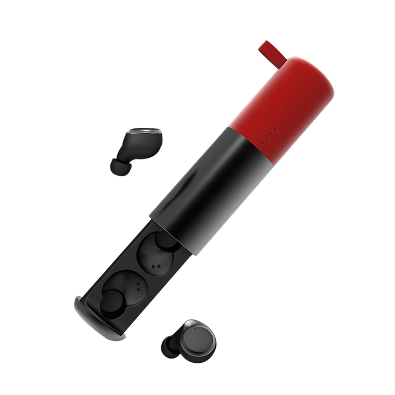 Black red KISSCASE D16 Bluetooth 5,0 наушники TWS беспроводные наушники-вкладыши зарядная коробка наушники Handsfree портативные спортивные наушники игровая гарнитура - Цвет: Black red