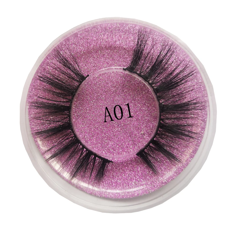 3D Faux Eyelashes Natural Styles Makeup Eyelashes Cheap False Eyelashes Bulk Mink Faux Eyelashes Extension A01 3