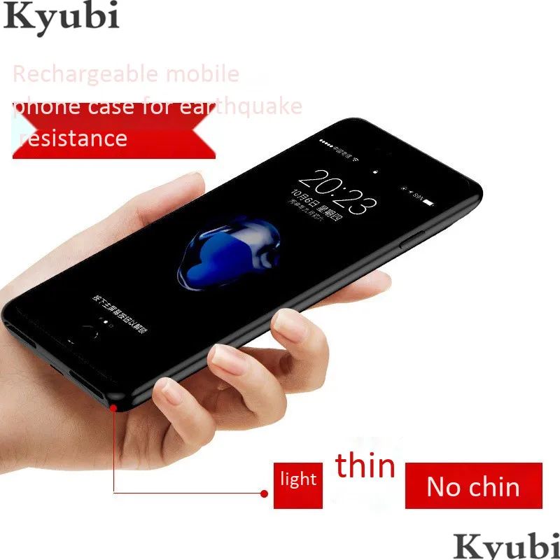7000 мА/ч чехол с зарядным устройством для iphone 6, 7, 8 plus, внешний портативный беспроводной зарядный чехол для iphone 6, 7, 8 plus